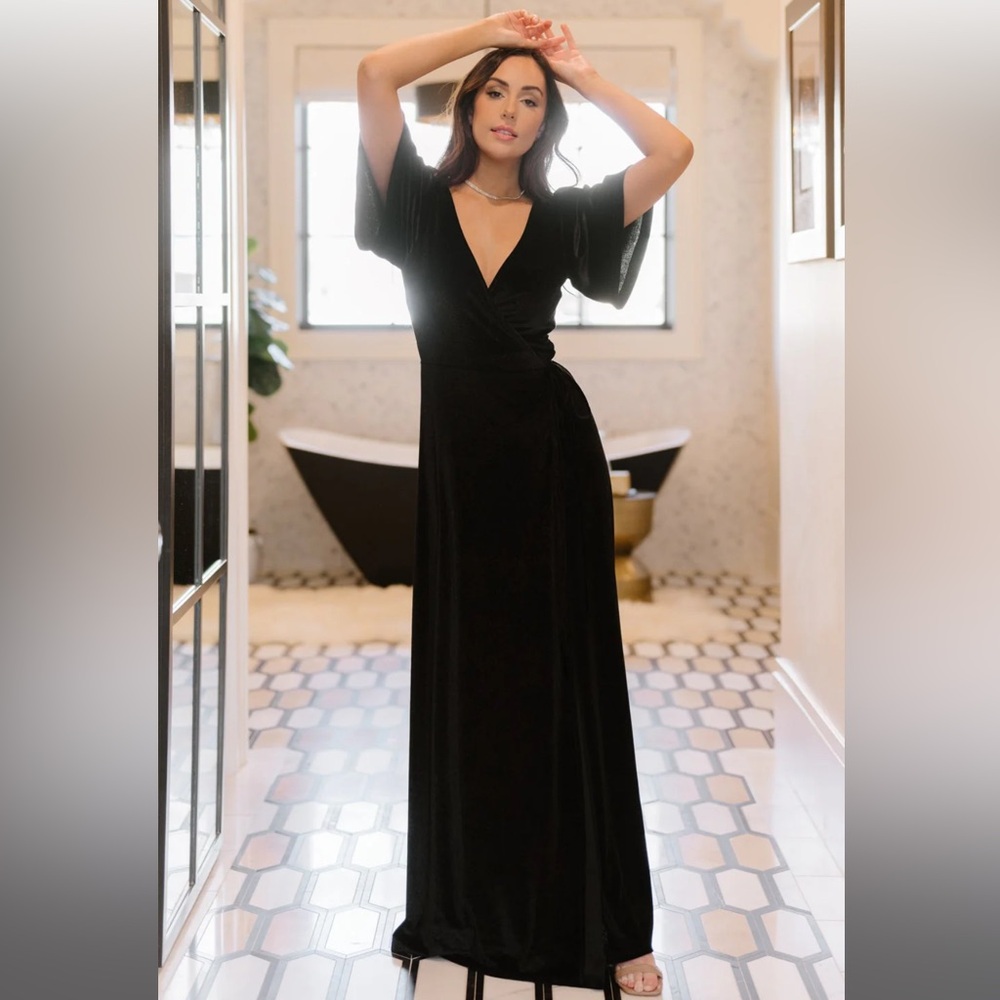 Baltic Born - Velvet Wrap Dress